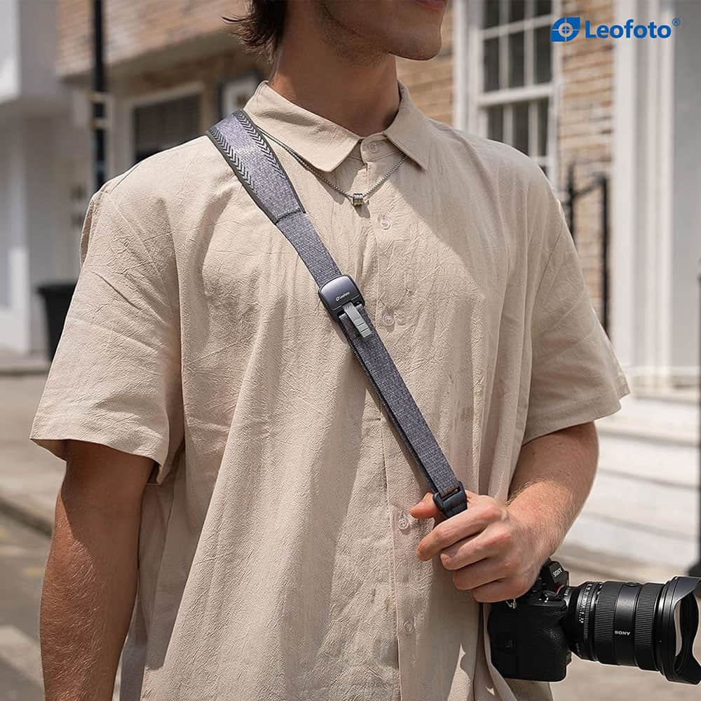 Leofoto L-CS-207 Premium Comfort & Adjustable Camera Straps - Phantom Black - Image 5
