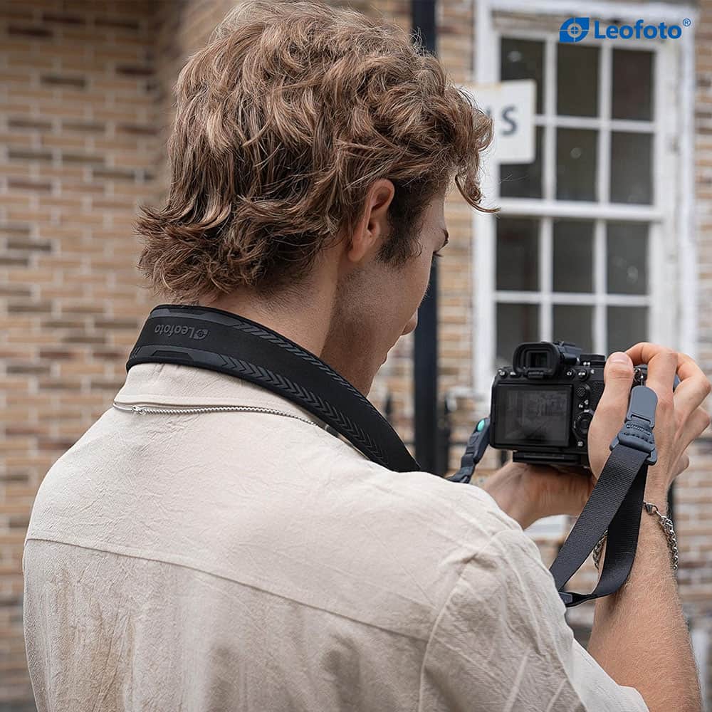 Leofoto L-CS-207 Premium Comfort & Adjustable Camera Straps - Phantom Black - Image 3