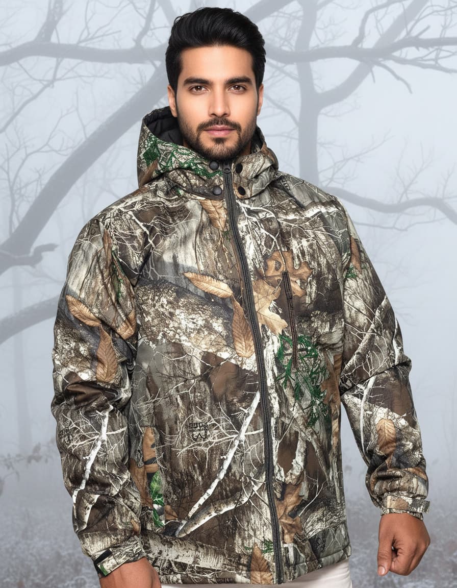 winter jacket with detachable hood